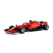 Miniatura Ferrari Fórmula1 SF71H 2018 1:43 Racing - Bburago - Kimi Raikkonen #7