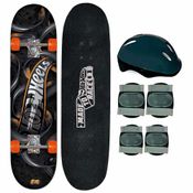 Skate com Kit Proteção - Hot Wheels - Teen - Fun Divirta-se