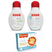 KIT SHAMPOO + CONDICIONADOR + SABONETE BEBE FISHER PRICE