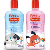 SHAMPOO + CONDICIONADOR PETS FISHER PRICE PELO CLARO - 400ML