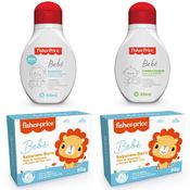 KIT SHAMPOO + CONDICIONADOR + 2 SABONETES BEBE FISHER PRICE