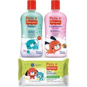 SHAMPOO + CONDICIONADOR + LENCINHO PETS FISHER PRICE GATOS