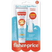 GEL DENTAL SEM FLUOR FISHER PRICE 50G + ESCOVA MASSAGEADORA