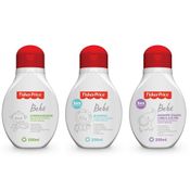 KIT SHAMPOO + CONDICIONADOR + SABONETE LIQUIDO FISHER PRICE