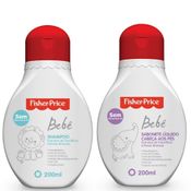 KIT SHAMPOO + SABONETE LIQUIDO PARA BEBE FISHER PRICE 200 ML