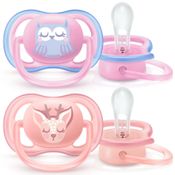 CHUPETA ULTRA AIR DUPLA CORUJA E CERVO 0-6M - PHILIPS AVENT