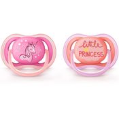 CHUPETA ULTRA AIR DUPLA DECORADA 6-18M MENINA PHILIPS AVENT