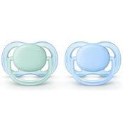CHUPETA ULTRA AIR DUPLA LISA 0-6M MENINO PHILIPS AVENT