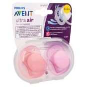 CHUPETA ULTRA AIR DUPLA LISA 0-6M MENINA - PHILIPS AVENT