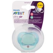 CHUPETA ULTRA AIR UNITARIA LISA 0-6M MENINO - PHILIPS AVENT