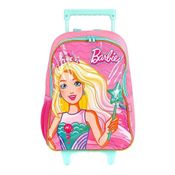 Mochila Escolar Com Rodas Barbie Luxce Verde (352901)