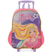 Mochila Escolar Com Rodas Barbie Luxce (352895)