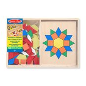 Blocos de Montar - Melissa e Doug - Bordas Geométricas - 120 Peças