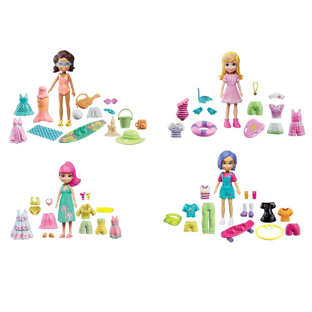 Mini Boneca - Polly Pocket - Polly com Veículo - Carro de Acampamento -  Mattel - Ri Happy