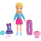 Mini Boneca - Polly Pocket - Jogadora de Futebol - Polly - Mattel