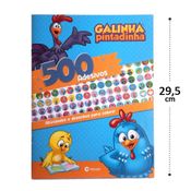 Livro De Atividades Pra Colorir Com 500 Adesivos Educativo Galinha Pintadinha