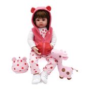 Boneca Bebê Reborn Girafa Kaydora 47cm