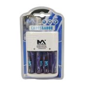 Carregador Com 4 Pilhas AAA 900mah Recarreg Bivolt Maxmidia