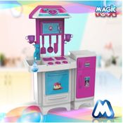 Cozinha Infantil Completa Pink com Água - 8074 Magic Toys
