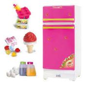 Brinquedo Geladeira Infantil Com Acessórios Moranguita