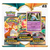 Pokemon Blister Triplo Escuridão Incandescente Hatenna - Copag 89089