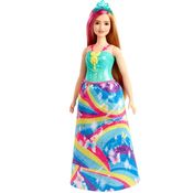 Barbie Dreamtopia Princesa Loira Vestido Arco-Íris - Mattel