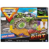 Monster Jam Playset c/ Massa Areia Grave Digger - Sunny 002024