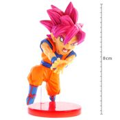 Action Figure Dragon Ball Super - Goku Super Sayajin God - Battle Of Saiyans - Wcf