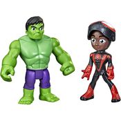 Spidey And His Amazing Friends - Heróis Desmascarados - Hulk e Miles Morales F2245