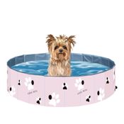 Piscina Para Cachorro Pets Dobrável Patinhas VG+