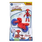 Boneco com Moto - Disney Junior - Marvel - Amazing Friends - Spidey - 6cm