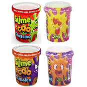 Slime Ecão - Pack com 4 - Laranja, Amarelo, Verde e Roxo