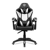 Cadeira Gamer TGT Pusher, Preta e Branca, TGT-PSHR-BLWH01