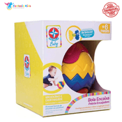 Bola Encaixa 4 Peças para Bebê Brinquedo de Montar Estrela
