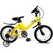 Bicicleta Infantil BMX com Freio a Disco Duplo, para Meninos e Meninas, Amarela, NICE C, Amarelo