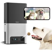 Petcube Câmera HD 1080p com Dispensador de Petiscos para Cães e Gatos Preto