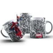 Caneca De Polímero Homem Aranha De Cabeça Pra Baixo Personalizada 325ml