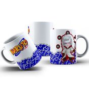 Caneca De Polímero Personagens Naruto Fundo Branco Personalizada 325ml