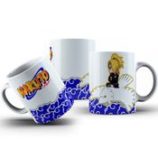 Caneca De Polímero Personagem Naruto Com Águia Fundo Branco Personalizada 325ml