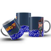 Caneca De Polímero Personagens Naruto Fundo Cinza Escuro Personalizada 325ml