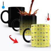 Caneca Magica Bob Esponja Caretas Personalizada 325ml