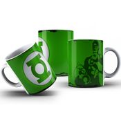 Caneca De Polímero Lanterna Verde Personalizada 325ml