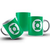 Caneca De Polímero Lanterna Verde Escudo Personalizada 325ml