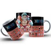 Caneca De Polímero One Piece Franky Personalizada 325ml