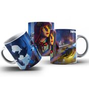 Caneca De Polímero Fortnite Garota Da Capa Vermelha Personalizada 325ml