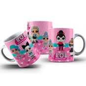 Caneca De Porcelana Lol Surprise Fantasias Personalizada 325ml