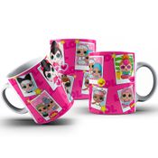 Caneca De Porcelana Lol Surprise Fotografias Personalizada 325ml