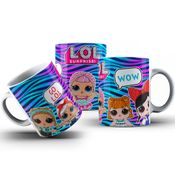 Caneca De Porcelana Lol Surprise Go Lol Wow Personalizada 325ml