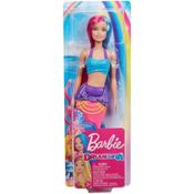 Boneca Barbie Dreamtopia Sereia Cabelo Rosa/Azul - Mattel