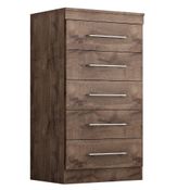 Cômoda 5 Gavetas Premium para quarto  Chocolate